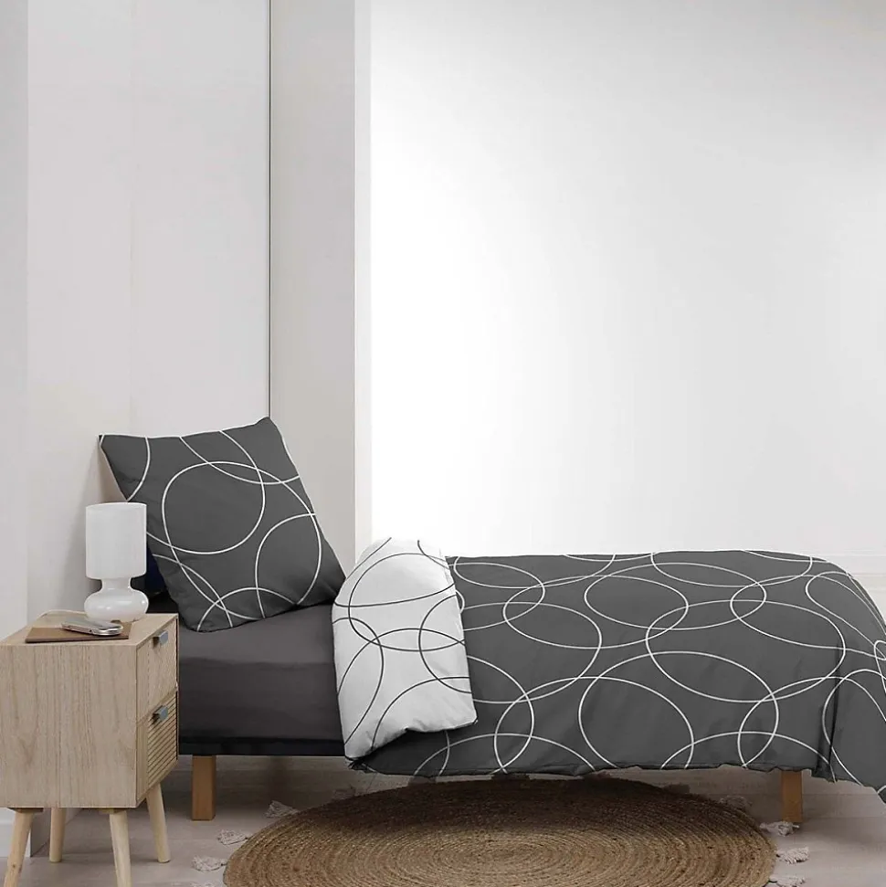 Housse de couette microfibre 220x240 Elton + 2 taies