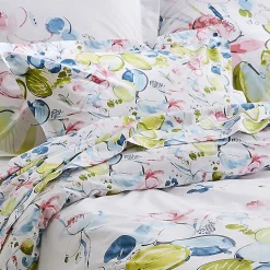 Housse de couette Nénuphar (200x200 cm - Blanc)