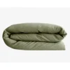 Housse de couette Palace 100% coton teint lavé Vent du sud - Palace Sauge - Housse de couette 260 x 240 cm