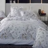 Housse de couette plumes à imprimés plumes (260x240 cm - Blanc)