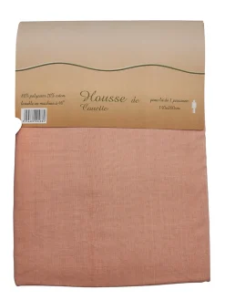 Housse de couette Polycoton Pêche - 1 personne 140 x 200 - 488-3