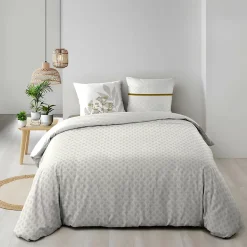 Housse de couette réversible 240 x 220 cm + 2 taies Coton 57 fils RAONI