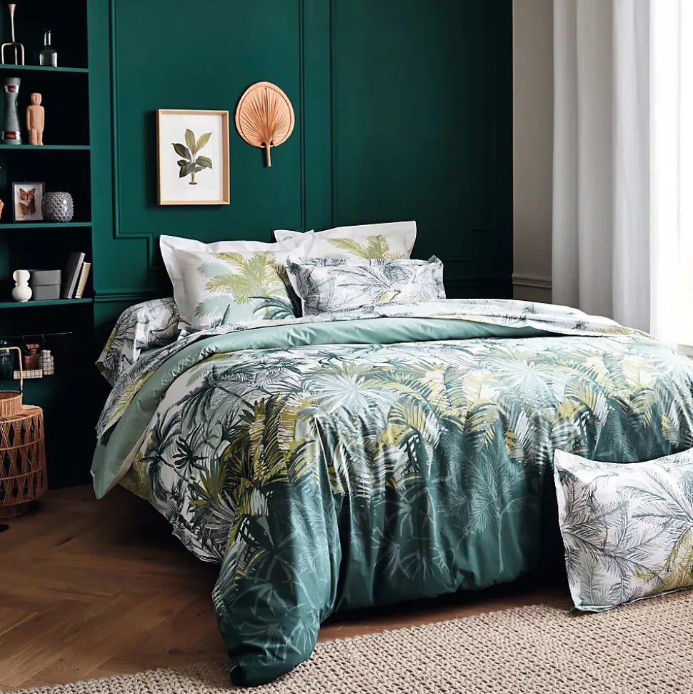 Housse de couette style colonial (280x240 cm - Vert)