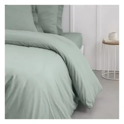 Housse de couette TODAY Essential - 240 x 260 cm - 2 personnes - 100% Coton uni - Celadon