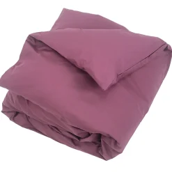 Housse de couette uni 240x220 cm coton ALTO Raisin