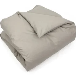 Housse de couette uni 260x240 cm coton ALTO Chamois