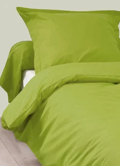 Housse de Couette Unie en 100 % Coton (240x220 cm - Vert clair)