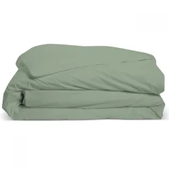 Housse de couette unie 240x260cm PERCALE SAUGE