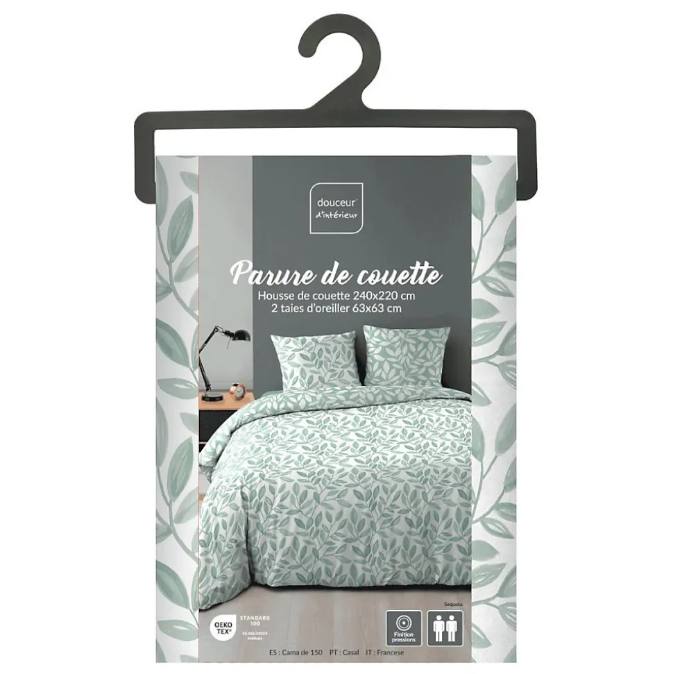 Housse de couette 240x220 + 2 taies imprimées SEQUOIA