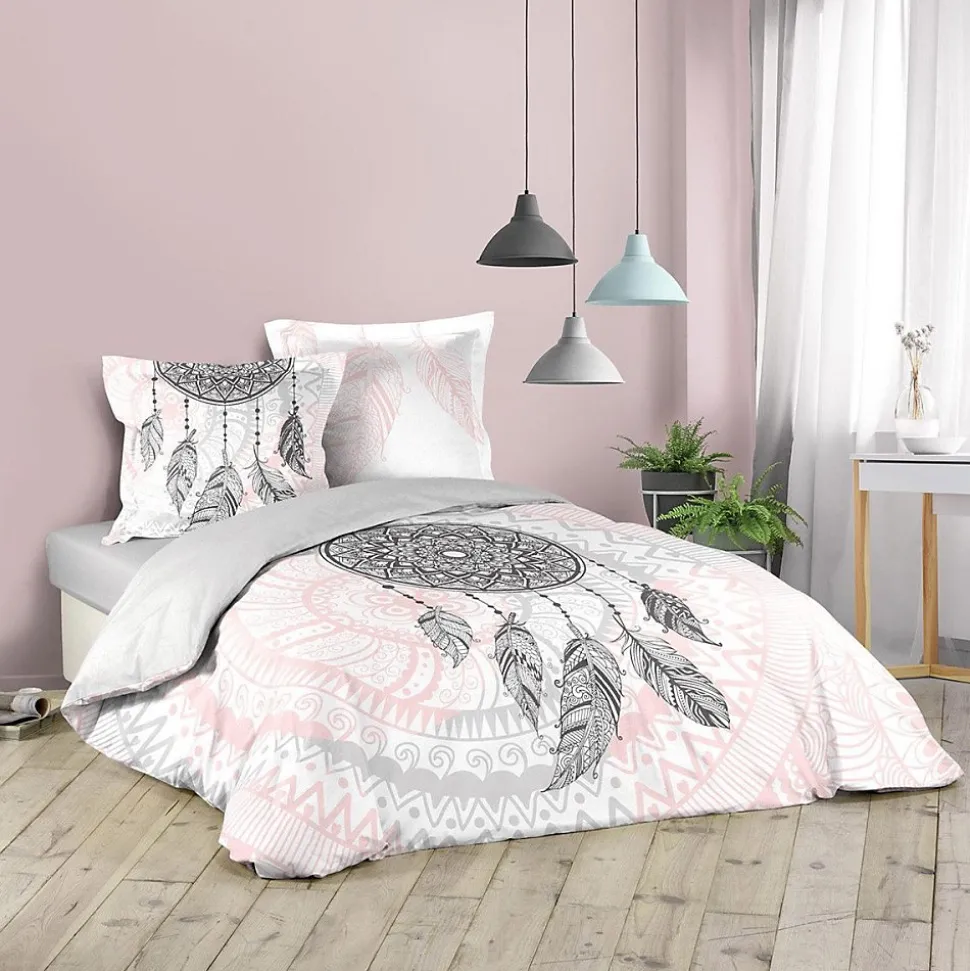 Housse de couette 200x200 + 2 taies Namaste coton