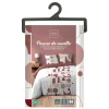 Housse de couette 260x240 + 2 taies CHILIPOP ROSE 100% coton