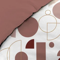 Housse de couette 260x240 + 2 taies CHILIPOP ROSE 100% coton