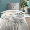 Housse de couette 140x200 + 1 taie coton 57 fils