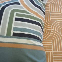 Housse de couette 140x200 + 1 taie LOUTE 100% Coton 57 fils