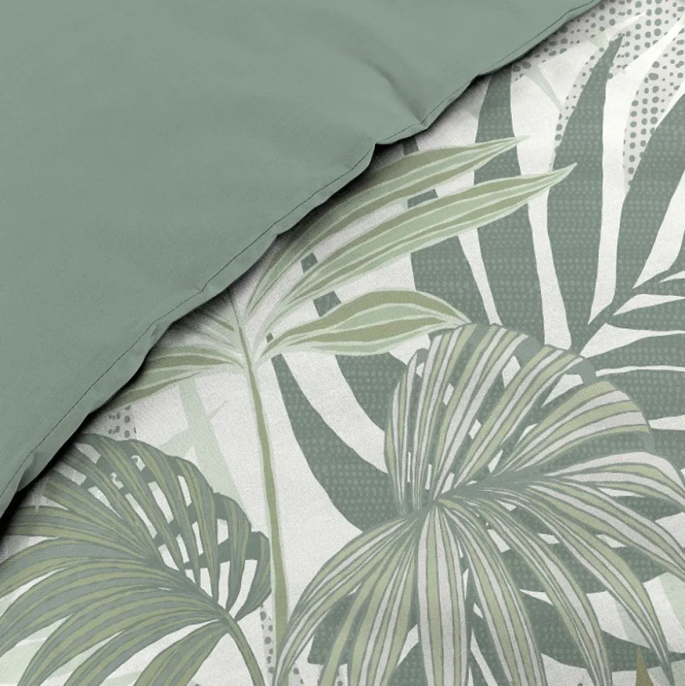 Housse de couette 240x220 + 2 taies NYMEA 100% coton 57fils