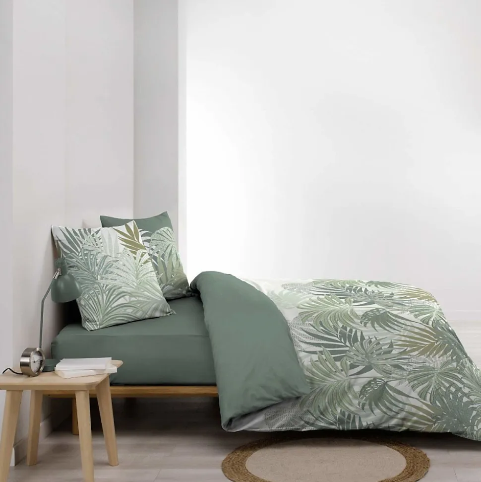 Housse de couette 240x220 + 2 taies NYMEA 100% coton 57fils