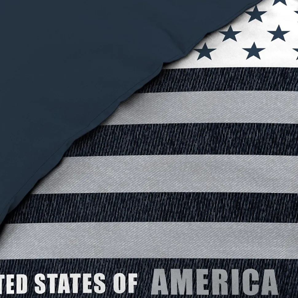 Housse de couette 140x200 + 1 taie STATES 100% coton