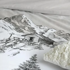 Housse de couette 140x200 + 1 taie coton 57 fils