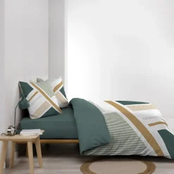 Housse de couette 240x220 + 2 taies ZEPHYR 100% coton