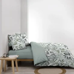 Housse de couette 240x220 + 2 taies VOLTINE 100% coton