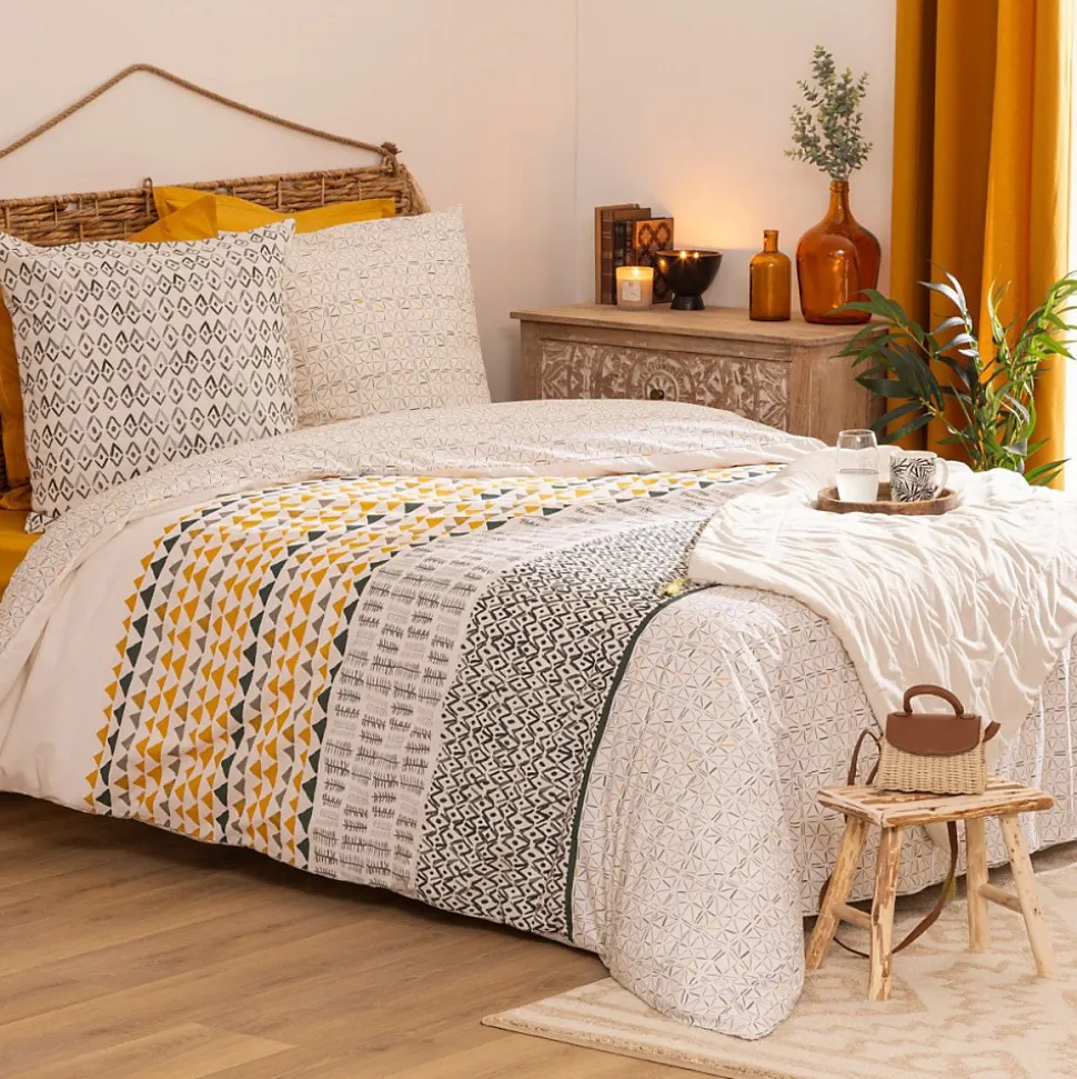 Housse de couette 260x240 + 2 taies coton AQUAR