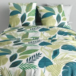 Housse de couette 240x220 + 2 taies en coton 57 fils