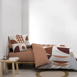 Housse de couette 240x220 + 2 taies GEMMA 100% coton