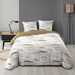 Housse de couette 240x220 + 2 taies imprimées VAGUES