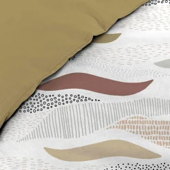 Housse de couette 240x220 + 2 taies imprimées VAGUES