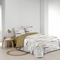 Housse de couette 240x220 + 2 taies imprimées VAGUES