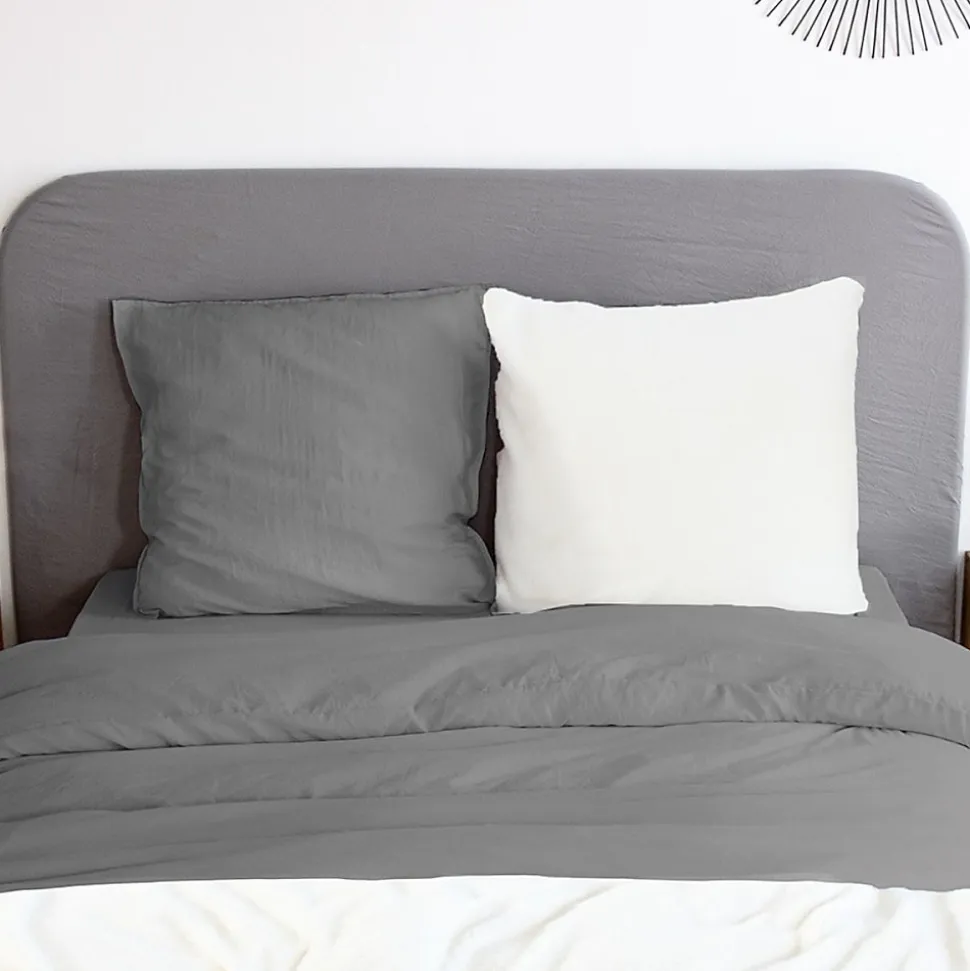Housse de couette 260x240 + 2 taies Chaude et douillette grise