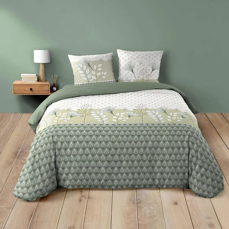 Housse de couette 240x220 + 2 taies POETINE 100% coton