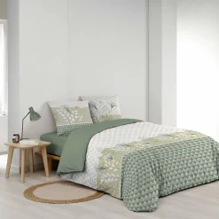 Housse de couette 240x220 + 2 taies POETINE 100% coton