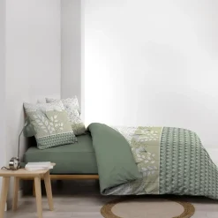 Housse de couette 240x220 + 2 taies POETINE 100% coton