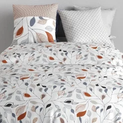 Housse de couette 240x220 + 2 taies en coton 57 fils