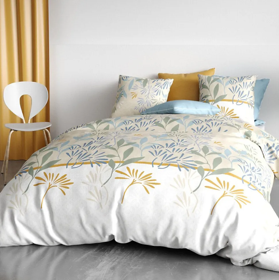 Housse de couette 240x220 AGIL + 2 taies coton 57 fils