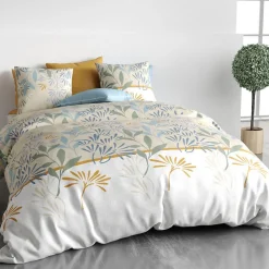 Housse de couette 240x220 AGIL + 2 taies coton 57 fils