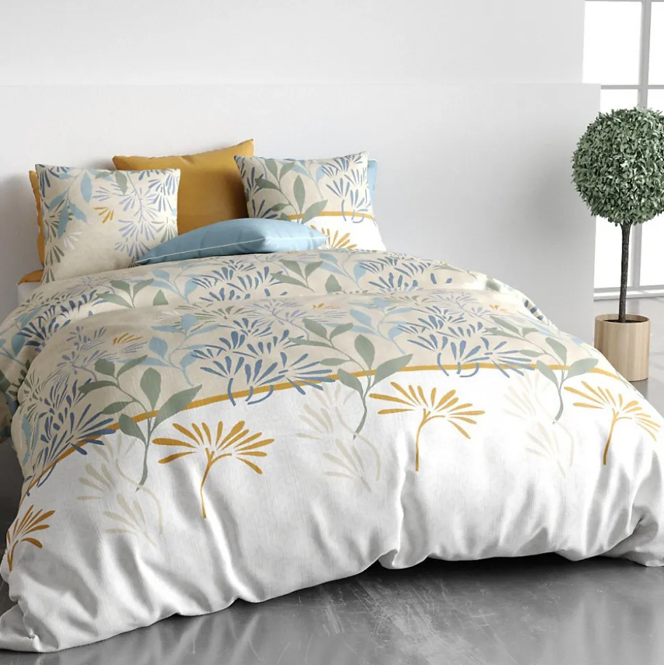 Housse de couette 240x220 AGIL + 2 taies coton 57 fils