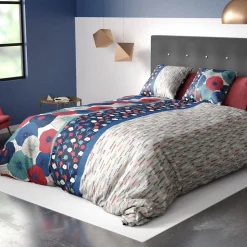 Housse de couette 240x220 AGUEDA + 2 taies coton 57 fils