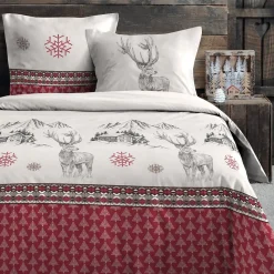 Housse de couette 240x220 BAUGES + 2 taies coton 57 fils