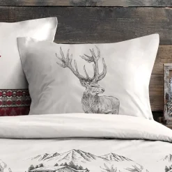 Housse de couette 240x220 BAUGES + 2 taies coton 57 fils