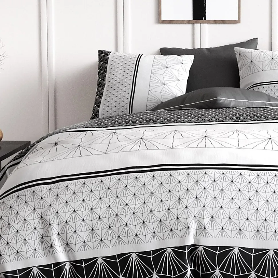 Housse de couette 240x220 Casta + 2 taies coton 57 fils