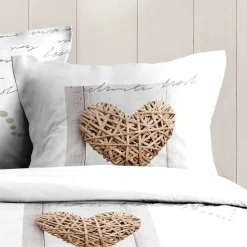 Housse de couette 240x220 CHARMING + 2 taies coton 57 fils