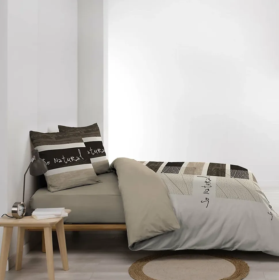 Housse de couette 220x240 cm + 2 taies 100% coton So natural