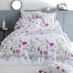 Housse de couette 140x200 cm coton PRETTY blanc