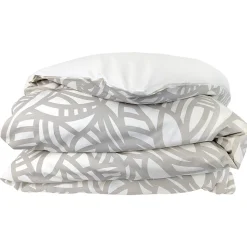 Housse de couette 280x240 cm coton lavé SERENA Beige écru