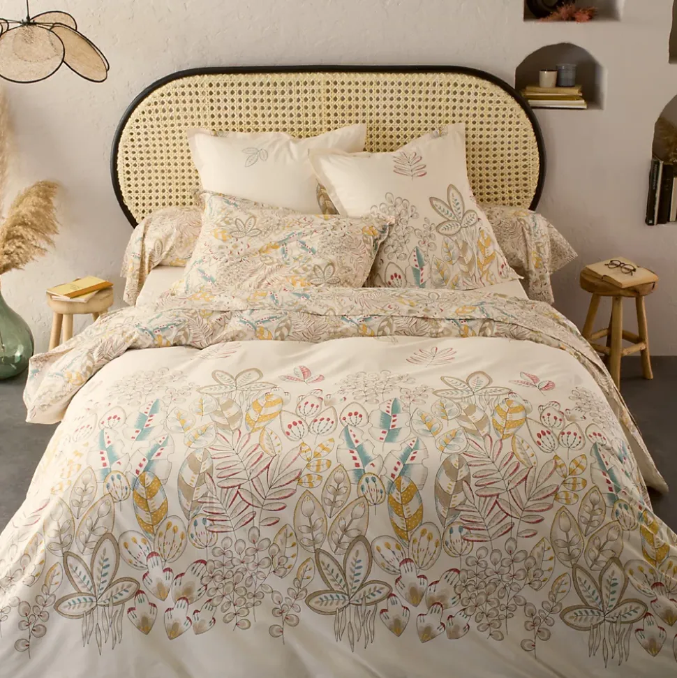 Housse de couette 200x200 cm coton OKY écru Naturel