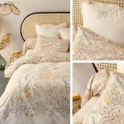 Housse de couette 200x200 cm coton OKY écru Naturel