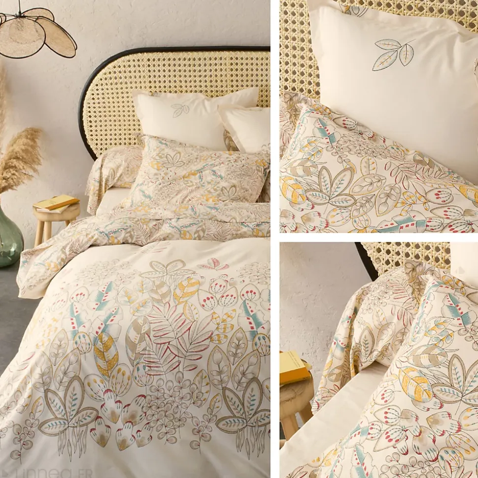 Housse de couette 200x200 cm coton OKY écru Naturel