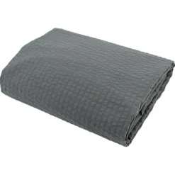 Housse de couette 140x200 cm coton POPPY gris plomb